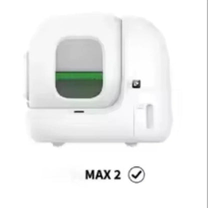 Original MAX-2 smart cat litter box, enclosed sand-proof cat toilet, Wi-Fi app control, air purifying spray and N50 deodorant - Trufféo