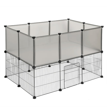 Parc modulable pour petits animaux lapins chiots chatons - Trufféo