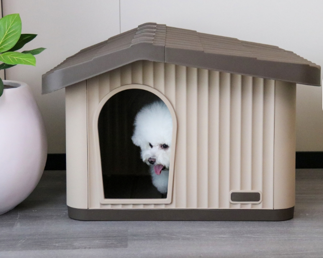 Topmast Kunststof Dierenverblijf PEDRO 2 -  voor Middelgrote hond of Kat 75 x 64 x 52 cm