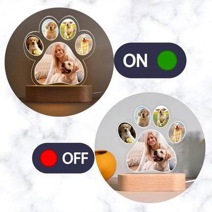Personalized Dog Cat Pet Photo Night Light Custom Acrylic USB LED Lamp Animal Picture Decorative Lighting Sentimental Keepsake - Trufféo