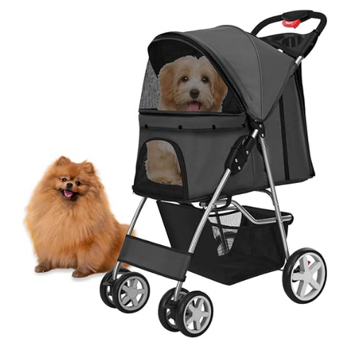 Topmast Classic Dog Stroller - Anthracite - 4 Wheels