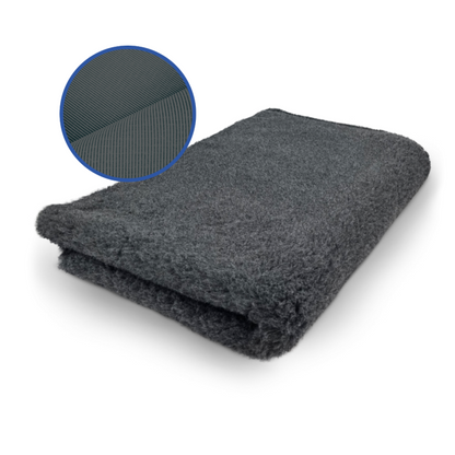 Vetbed PRO Gris Uni – Tapis antidérapant pour chien – Extra épais 30 mm Trufféo