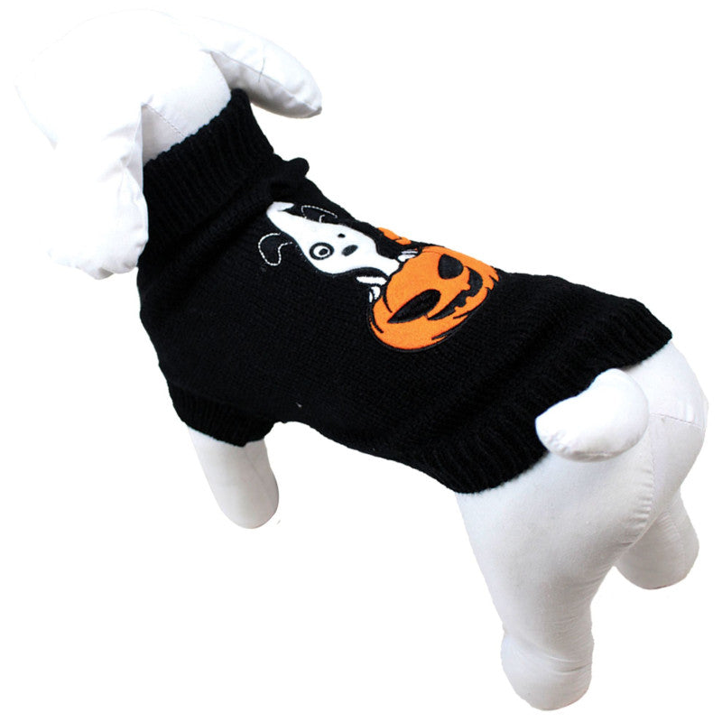 Pull Halloween porté par un chien