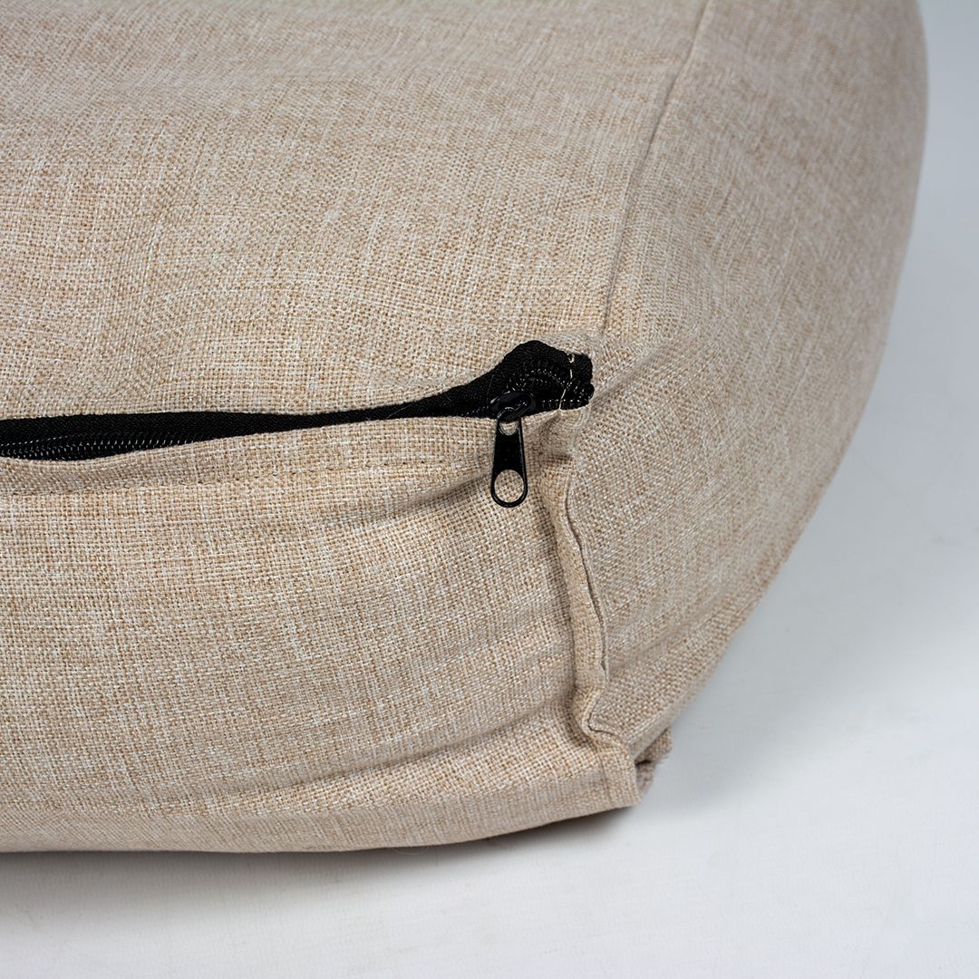 Topmast Hondenkussen Riva - Extra Dik Matras 27 cm - Beige - Orthopedische silicone vulling