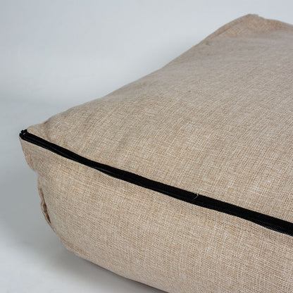 Topmast Hondenkussen Riva - Extra Dik Matras 27 cm - Beige - Orthopedische silicone vulling