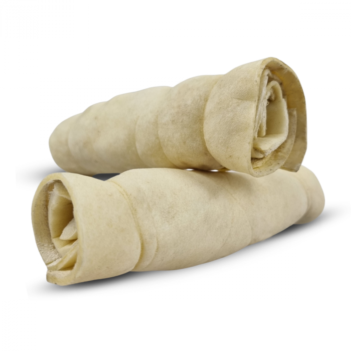 SuperRol Peau de buffle blanche – Rouleau de mastication naturel – 15 cm TOPMAST