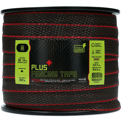 Ruban ZoneGuard PLUS brun 40 mm 200 m – Clôture électrique cheval