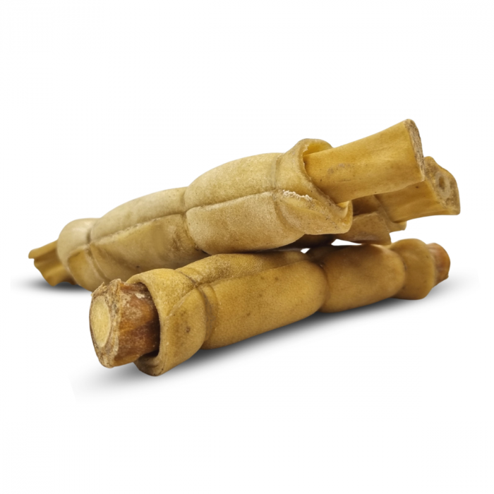 Queue de bœuf enrobée de peau de buffle – Friandise de mastication pour chien TOPMAST