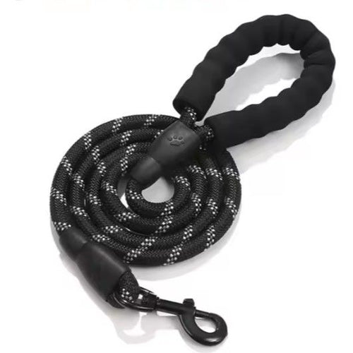 Extra Long 3m Tracking Lanyard - Heather Black - 12mm Soft Grip Handle