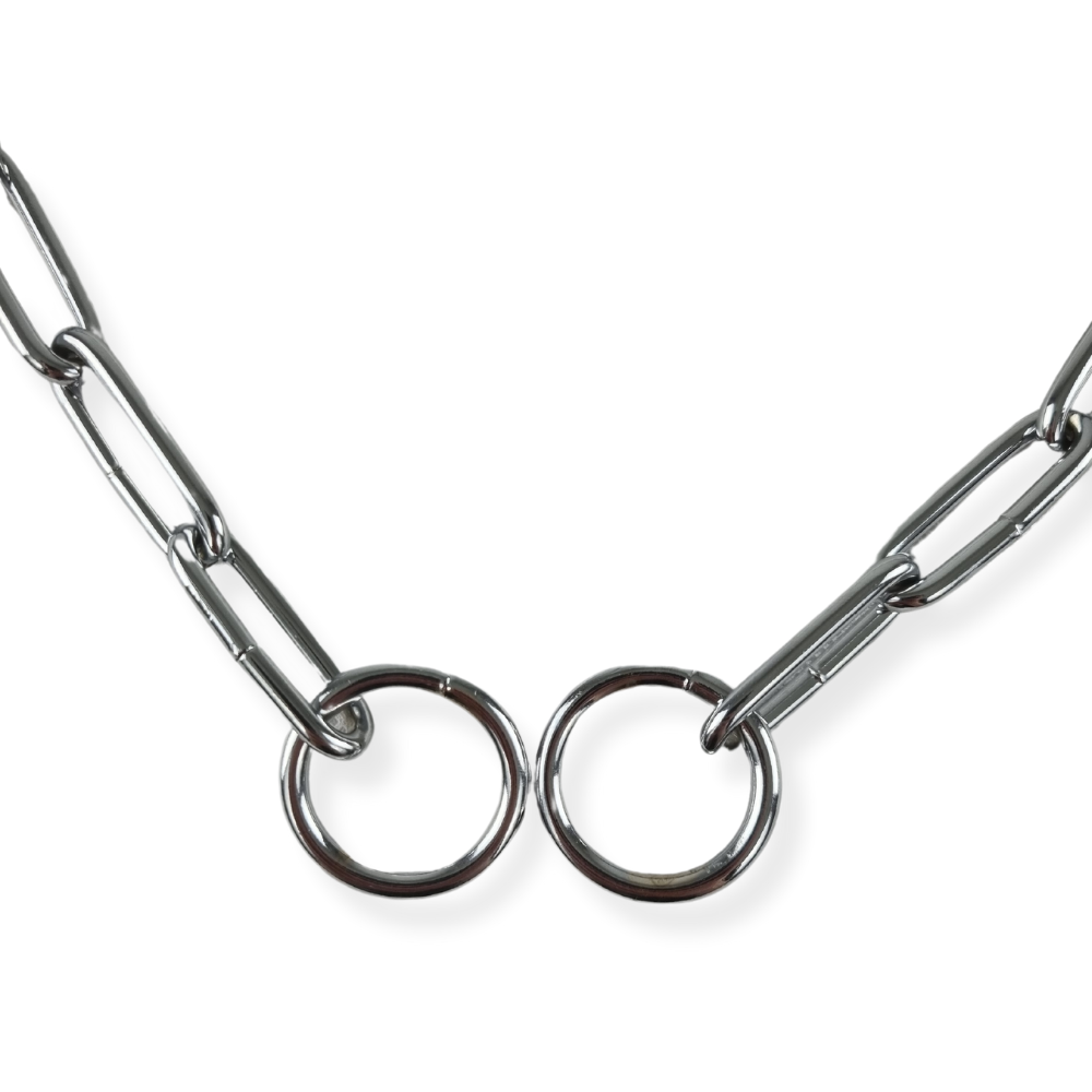 Topmast Slipketting Vintage - Trainingshalsband Met Lange Schakels - Zilver
