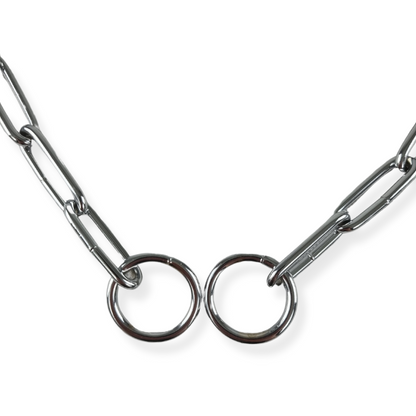 Topmast Slipketting Vintage - Trainingshalsband Met Lange Schakels - Zilver