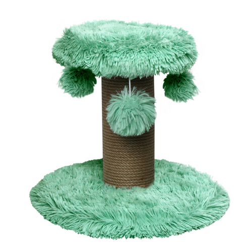 Topmast Fluffy Rio Long Hair Scratching Post - Green