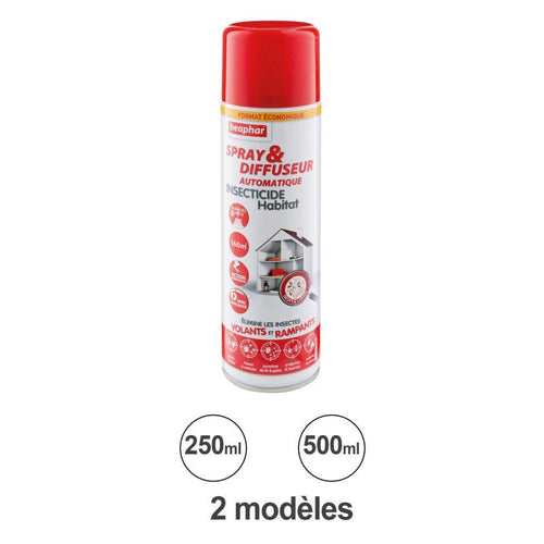 Habitat Insecticide Spray & Automatic Diffuser – 6 Months Protection, 250 ml (Beaphar)