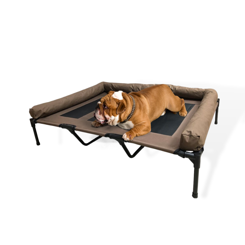 Topmast Hondenstretcher Lounge XXL - Bruin met Bumperrand - 122 x 91 CM