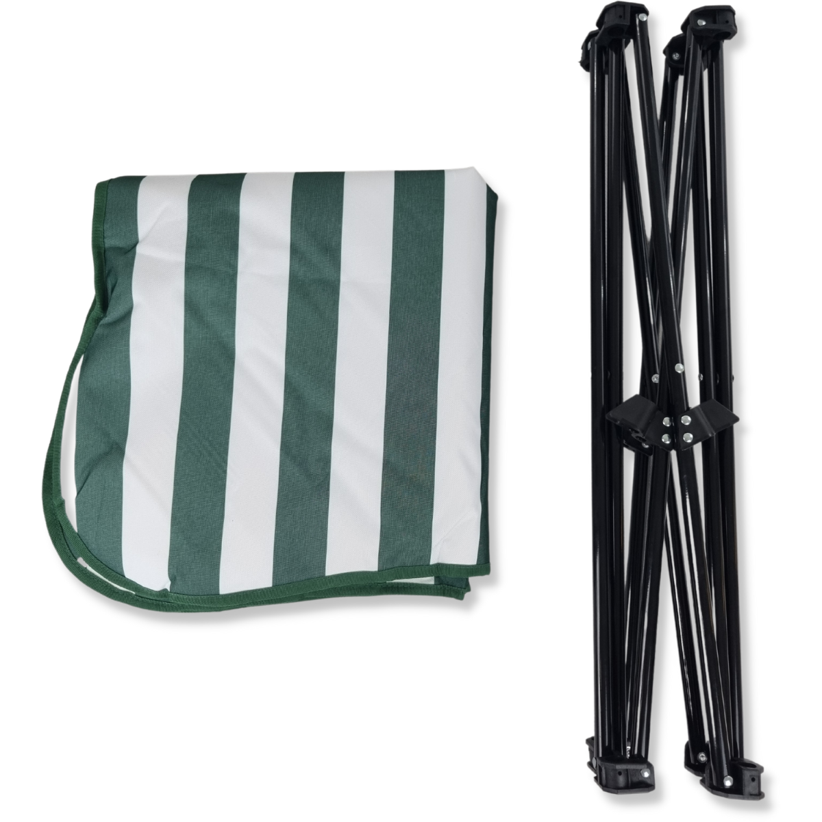 Topmast Hondenstretcher Stripes - Groen Wit - 87 x 87 x 23 cm