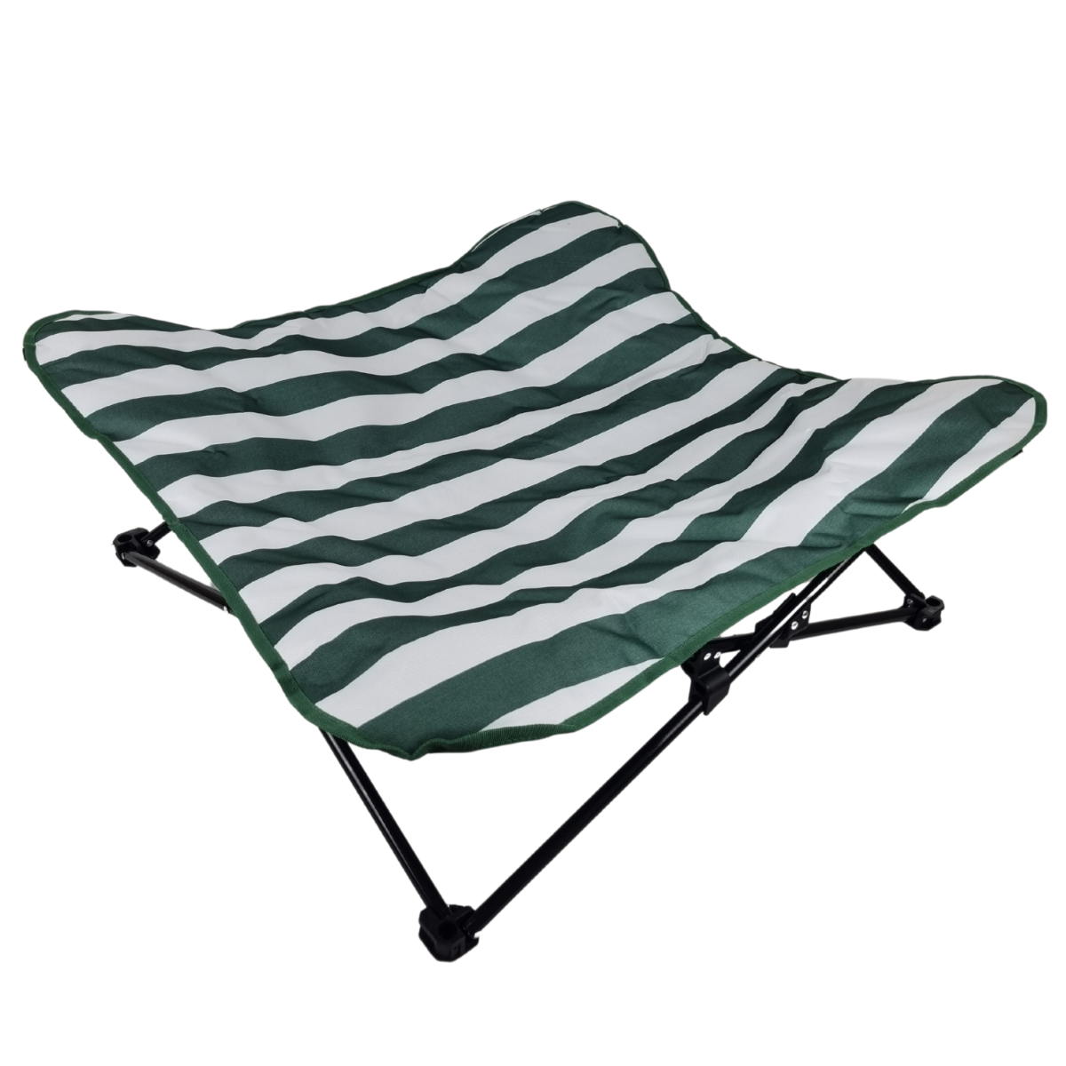 Topmast Hondenstretcher Stripes - Groen Wit - 87 x 87 x 23 cm