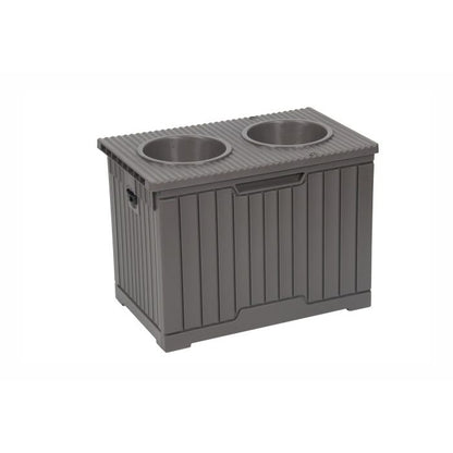 Table de repas Topmast avec rangement et double gamelle inox - Trufféo