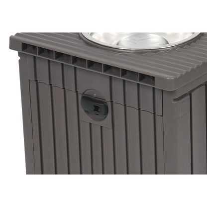Table de repas Topmast avec rangement et double gamelle inox - Trufféo