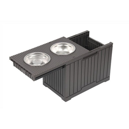 Table de repas Topmast avec rangement et double gamelle inox - Trufféo