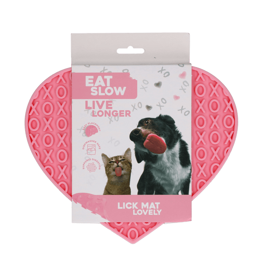Tapis de léchage Eat Slow Live Longer — Cœur - La Meute Trufféo