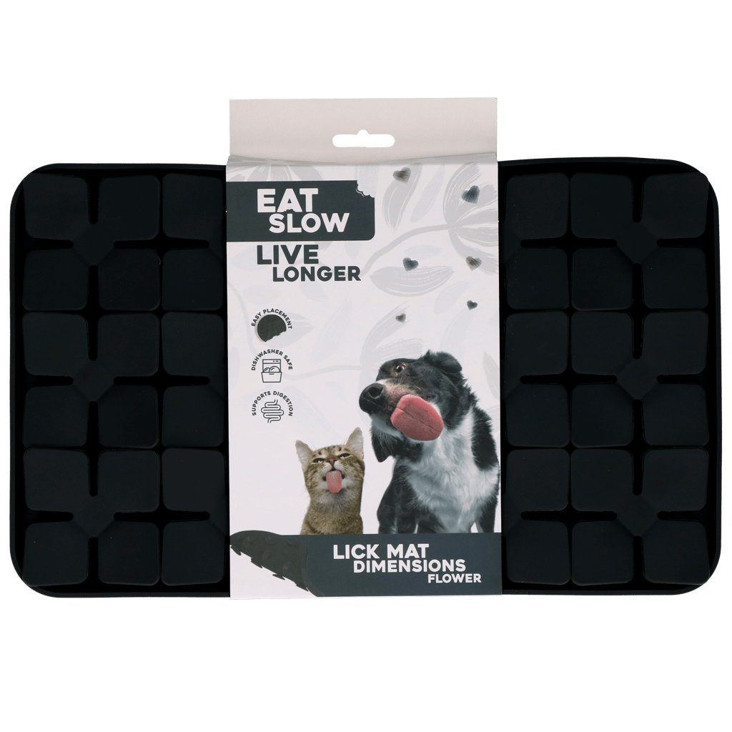 Tapis de léchage Eat Slow Live Longer Dimensions — Fleur - La Meute Trufféo