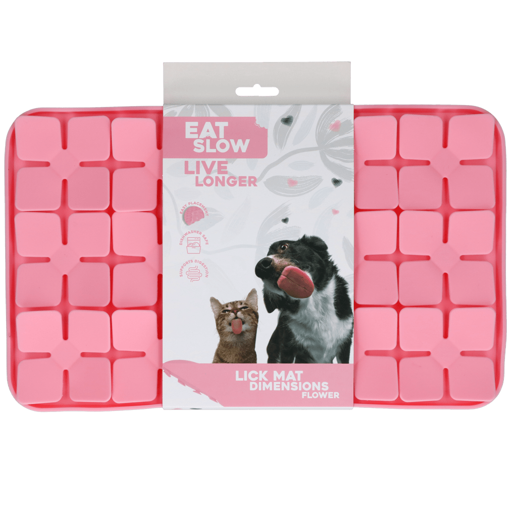 Tapis de léchage Eat Slow Live Longer Dimensions — Fleur - La Meute Trufféo