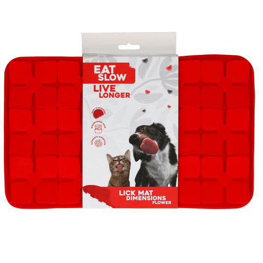 Tapis de léchage Eat Slow Live Longer Dimensions — Fleur - La Meute Trufféo