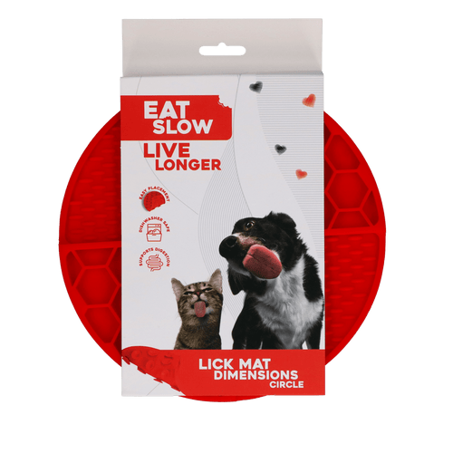Tapis de léchage Eat Slow Live Longer Dimensions — Rond