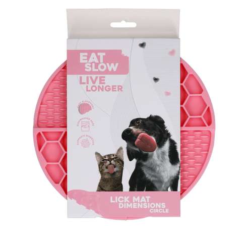 Tapis de léchage Eat Slow Live Longer Dimensions — Rond