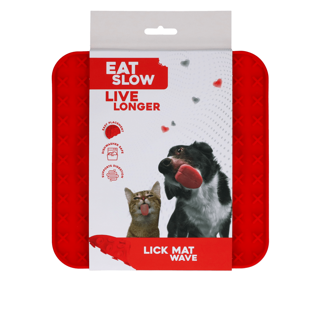 Tapis de léchage Eat Slow Live Longer — Motif Vagues - La Meute Trufféo