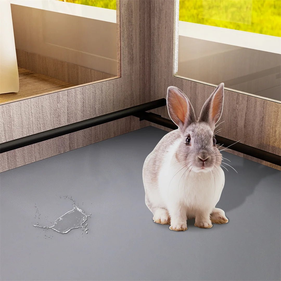 Tempered Glass Pet Whelping Box with Waterproof Fertility Pad Dog Playpen Exercise Cage for Puppies - Trufféo