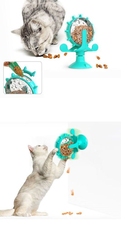 Topmast Kattenspeelgoed Food Mill - Turquoise - 16 x 14 cm