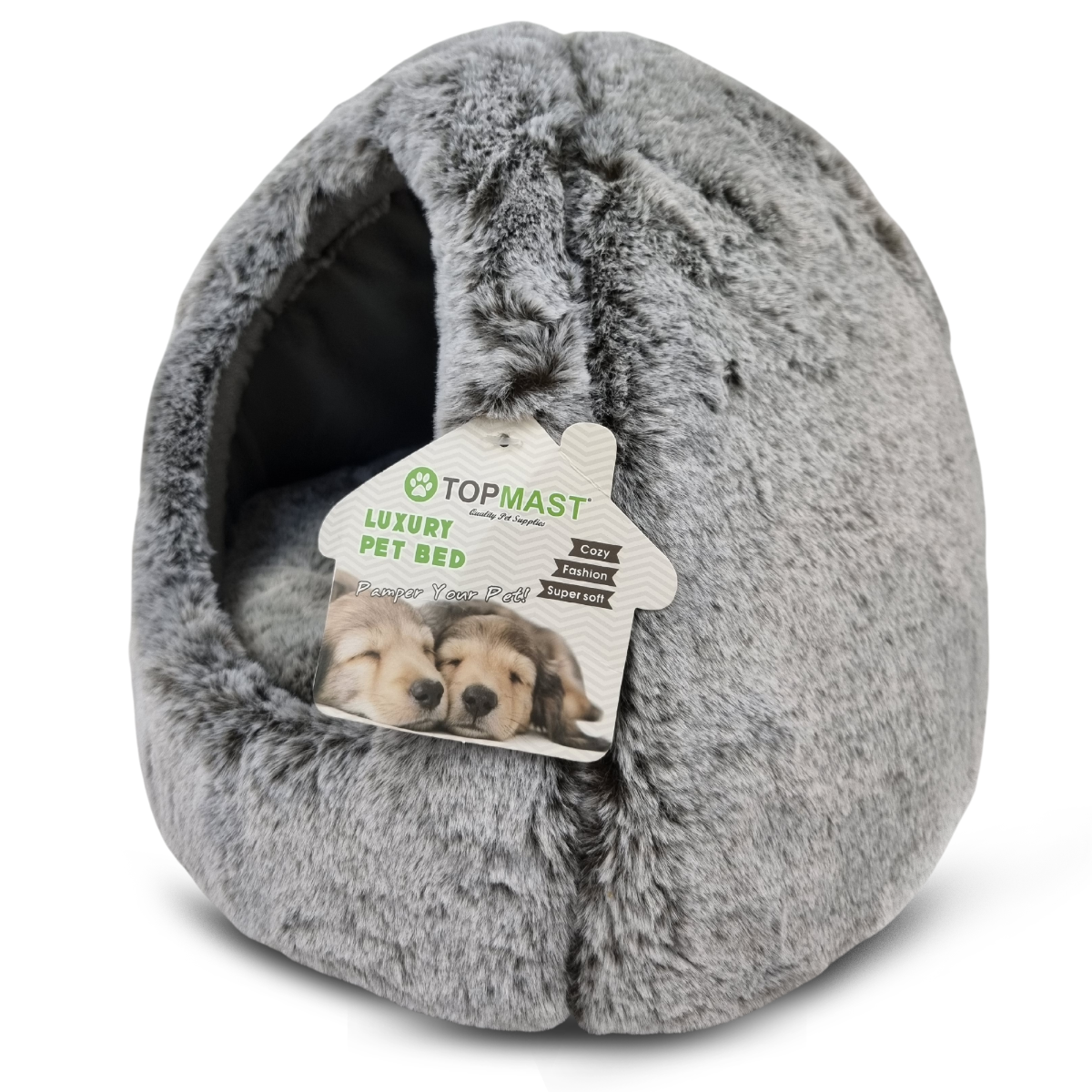 Topmast Snoozie - Supersoft Kattenmand - Grijs - 33 x 26 cm
