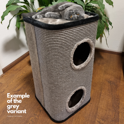 Topmast Krabton Cattower - Zwart - Maat L - 40 x 40 x 76 cm