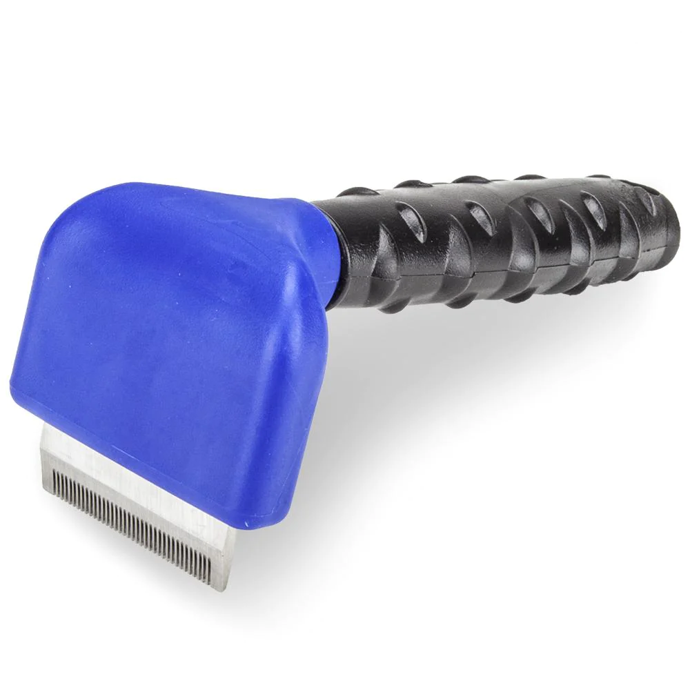 DeShedding Kam Heavy Duty M - Donkerblauw - Voor Honden en Katten