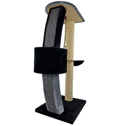 Topmast Krabpaal Moondream - Grijs & Zwart - 60 x 50 x 125 cm