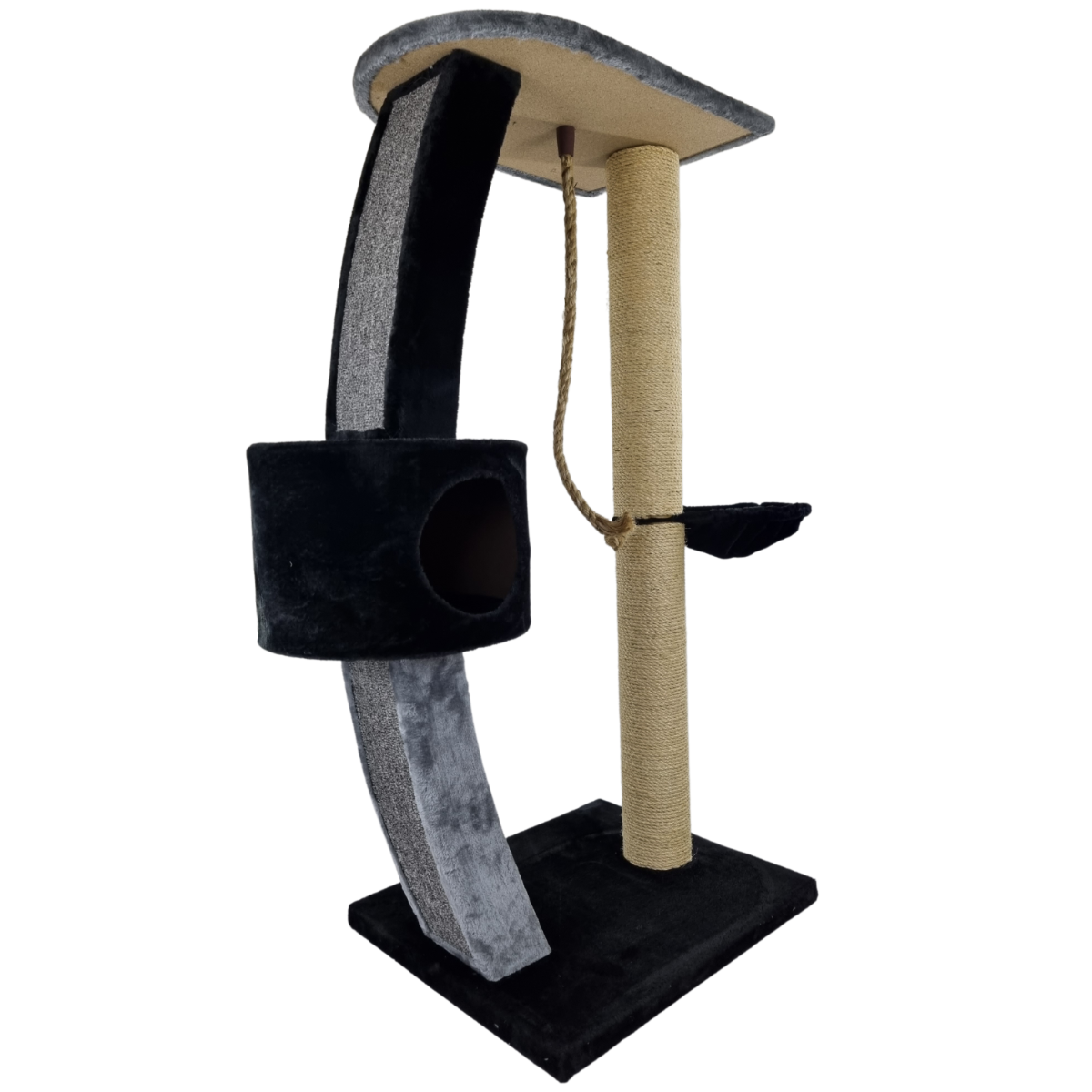 Topmast Krabpaal Moondream - Grijs & Zwart - 60 x 50 x 125 cm