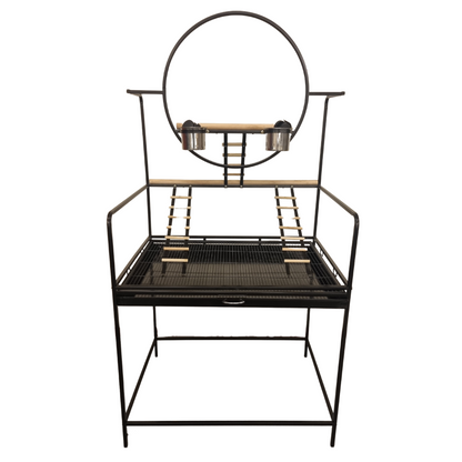 Topmast Papegaaienstandaard Rio - Antraciet - 74 x 104 x 157 cm