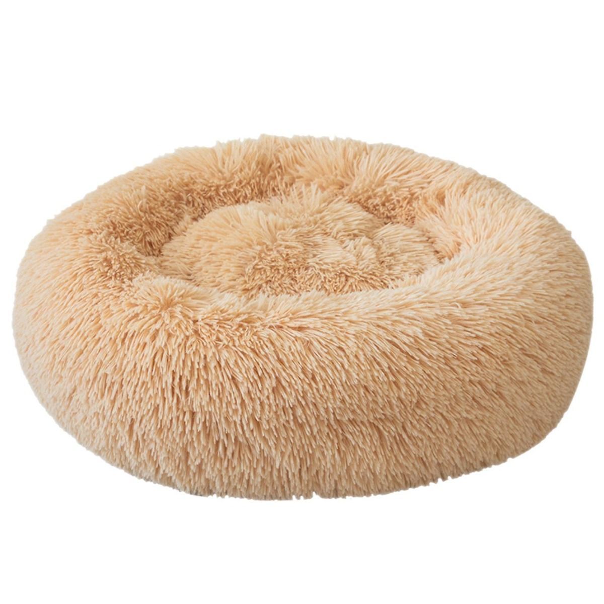 Topmast Fluffy Donut Dierenmand - 65 cm - Camel - M