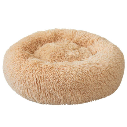 Topmast Fluffy Donut Dierenmand - 65 cm - Camel - M
