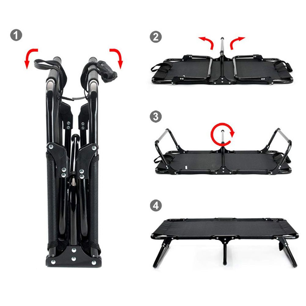 Topmast Hondenstretcher Outdoor Maxi - 120 x 80 cm - Zwart