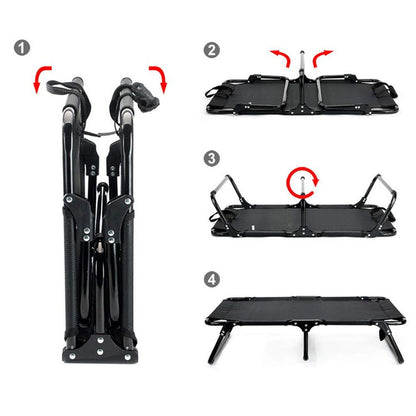 Topmast Hondenstretcher Outdoor Maxi - 120 x 80 cm - Zwart