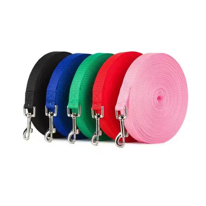 🐾 Longe d’entraînement 5 à 20 m – Nylon recyclé (2 cm)