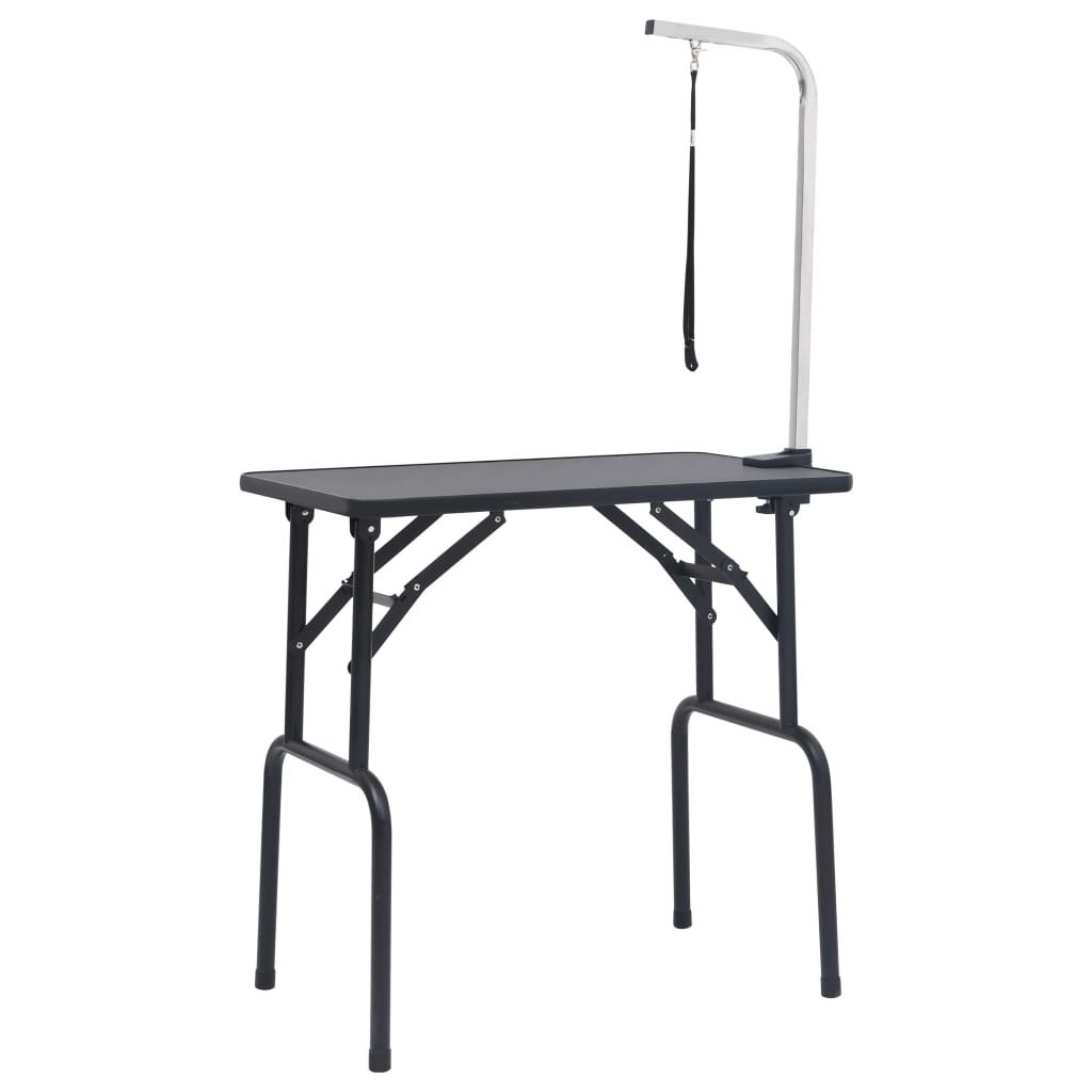 Table de toilettage professionnelle Noir Groomstyle – Topmast -  81 x 46 x 76 cm