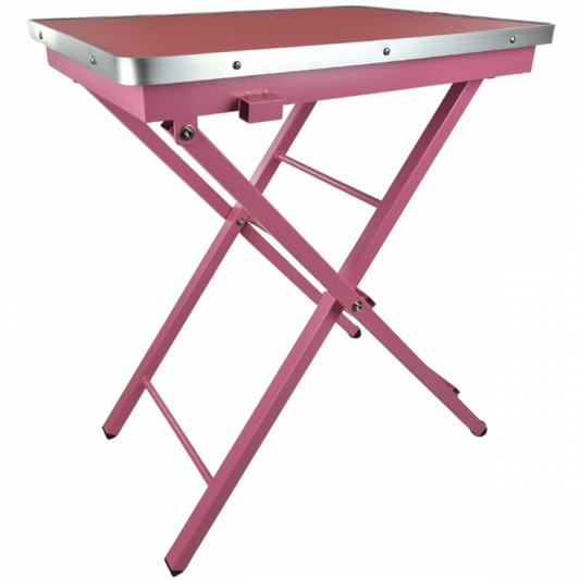 Table de toilettage portable rose Showtime -Topmast – 60 x 45 cm