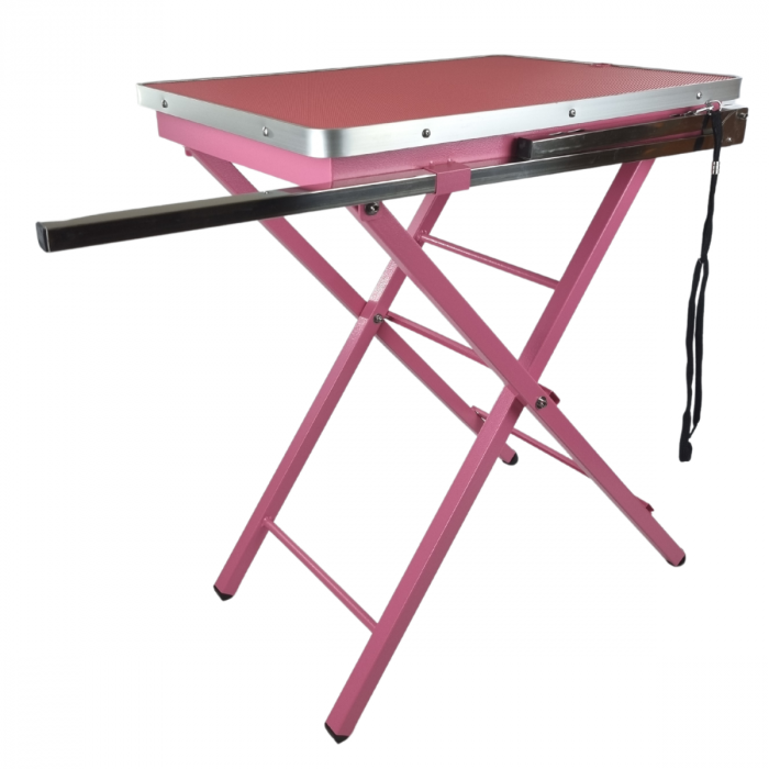 Table de toilettage portable rose Showtime -Topmast – 60 x 45 cm Trufféo
