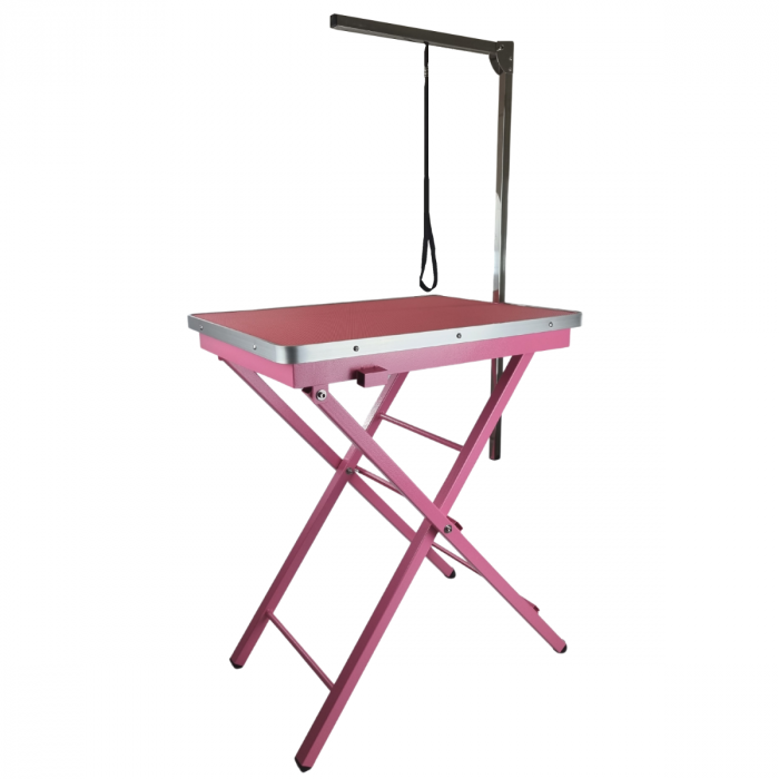 Table de toilettage portable rose Showtime -Topmast – 60 x 45 cm Trufféo