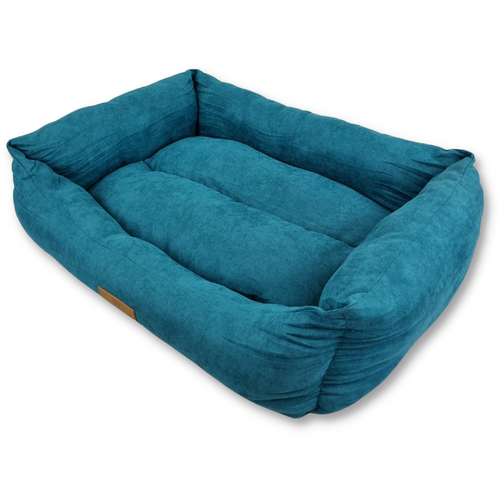 Panier Chien Topmast - Turquoise Velours Ultra Confort