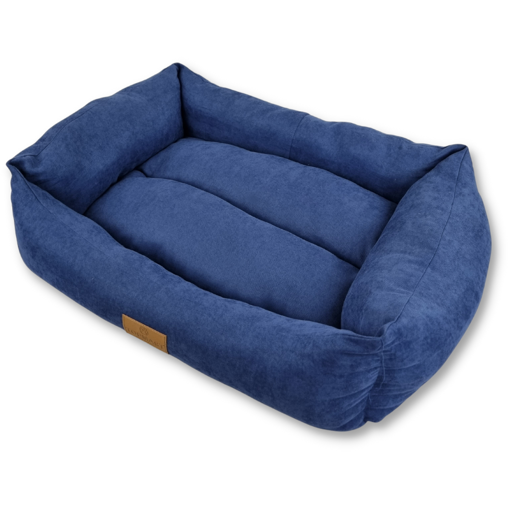 Topmast Hondenmand - Velours Comfort Line - Navy - Maat M - 62 x 44 x 22 cm