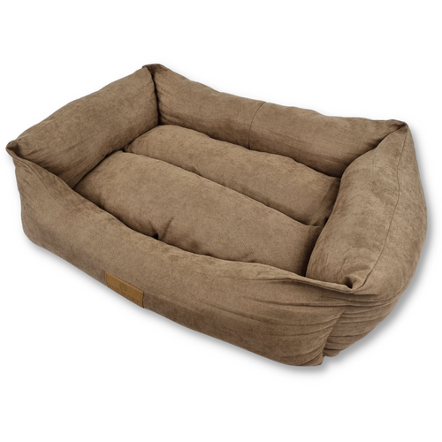 Topmast Velvet Dog Basket - Comfort Sand